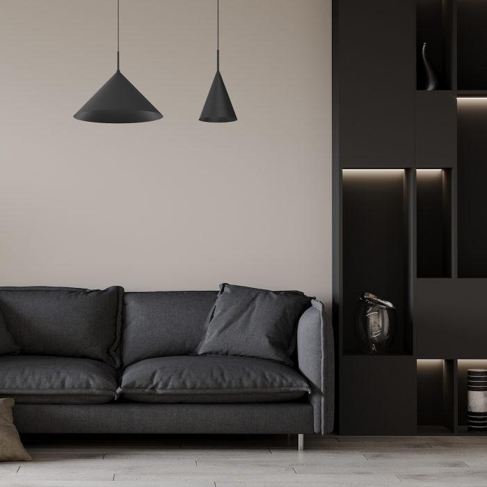 Lampă suspendată CAPITAL BLACK Ø46cm 1xGX53 [3]
