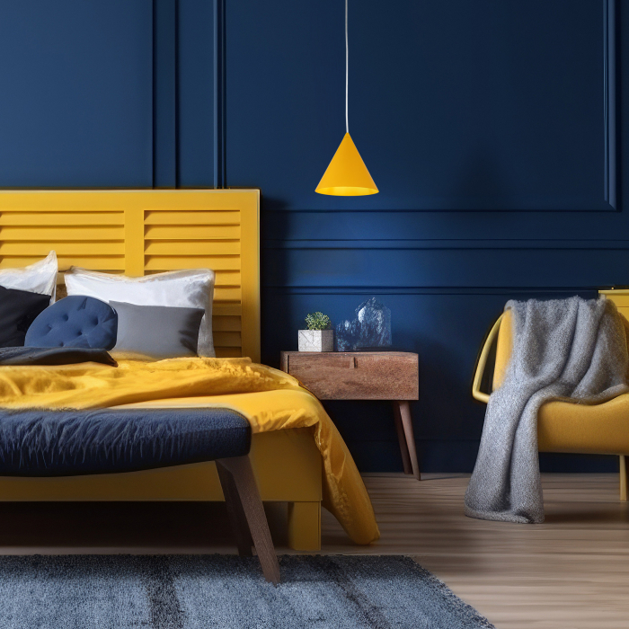 Lampa suspendata CONO E27 1 x max 15W LED Galben 19 cm [3]