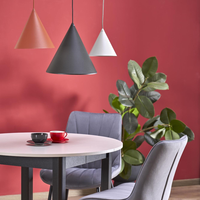 Lampa suspendata CONO E27 3 x max 15W LED Negru 50 cm [6]