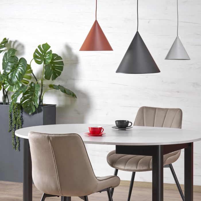 Lampa suspendata CONO E27 3 x max 15W LED Negru 50 cm [7]