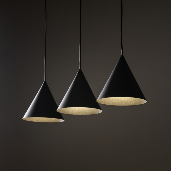 Lampa suspendata CONO E27 3 x max 15W LED Negru 86 cm [3]