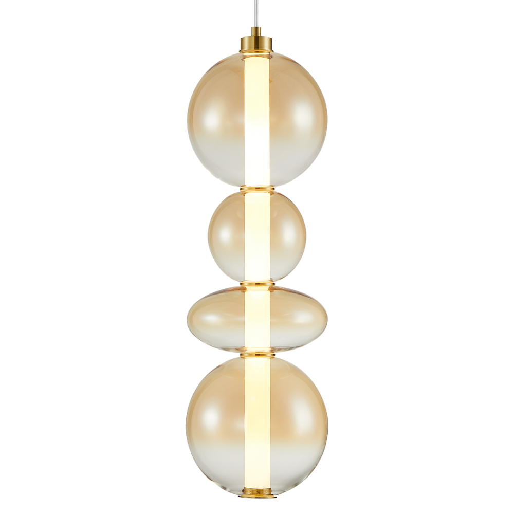 Lampă suspendată Daphne, amber, 36W [2]