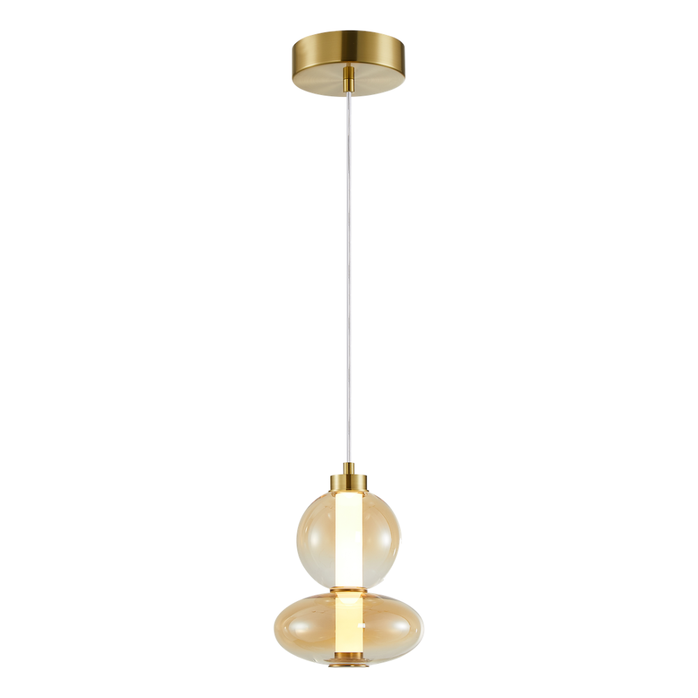 Lampă suspendată Daphne, chihlimbar, 12W [6]
