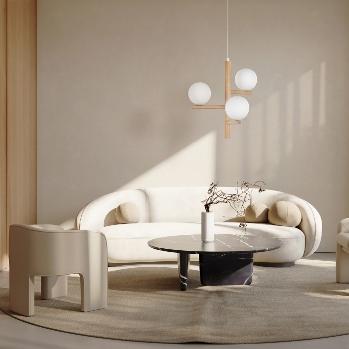 Lampa suspendata ESTERA G9 3 x max 8W LED Pin, Negru 33 cm [2]