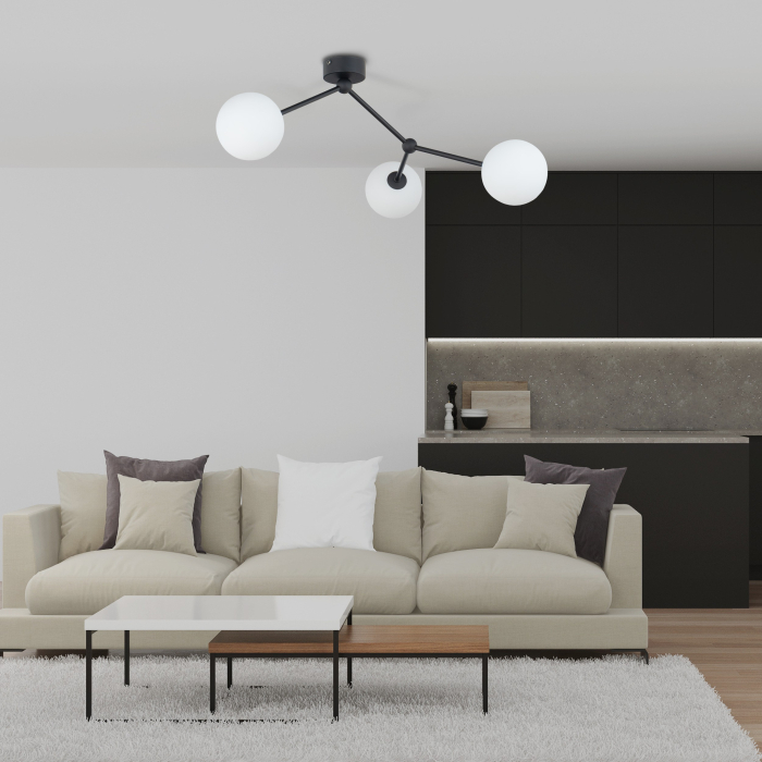 Lampa suspendata FAIRY G9 3 x max 8W LED Negru 63 cm [2]