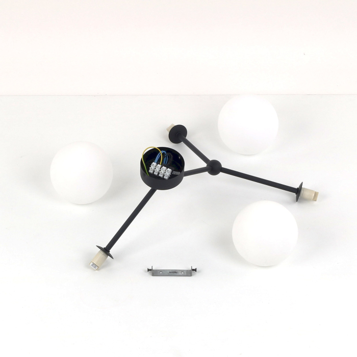 Lampa suspendata FAIRY G9 3 x max 8W LED Negru 63 cm [10]