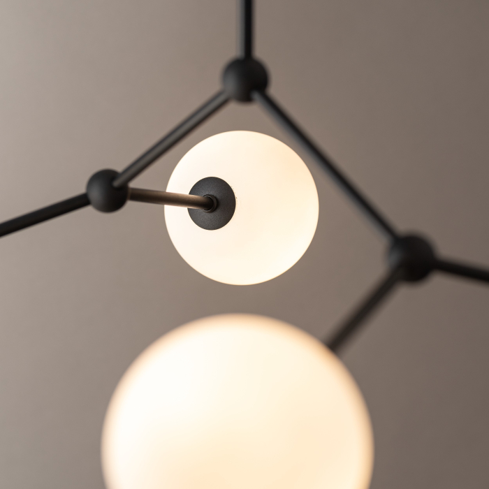 Lampa suspendata FAIRY G9 4 x max 8W LED Negru 66 cm [4]