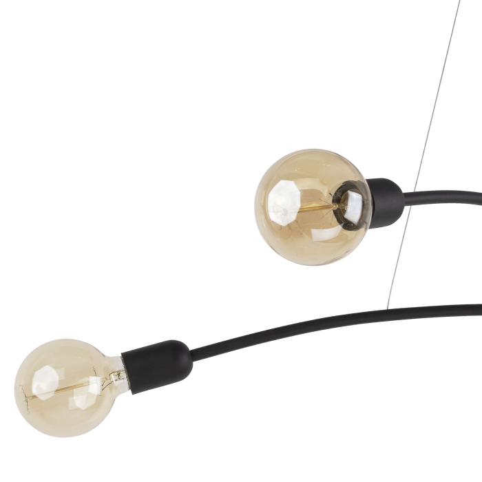 Lampa suspendata HELIX E27 4 x max 15W LED Negru 90 cm [4]