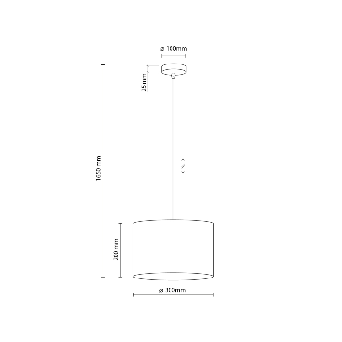 Lampa suspendata JUTA E27 max 15W LED  30 cm [10]
