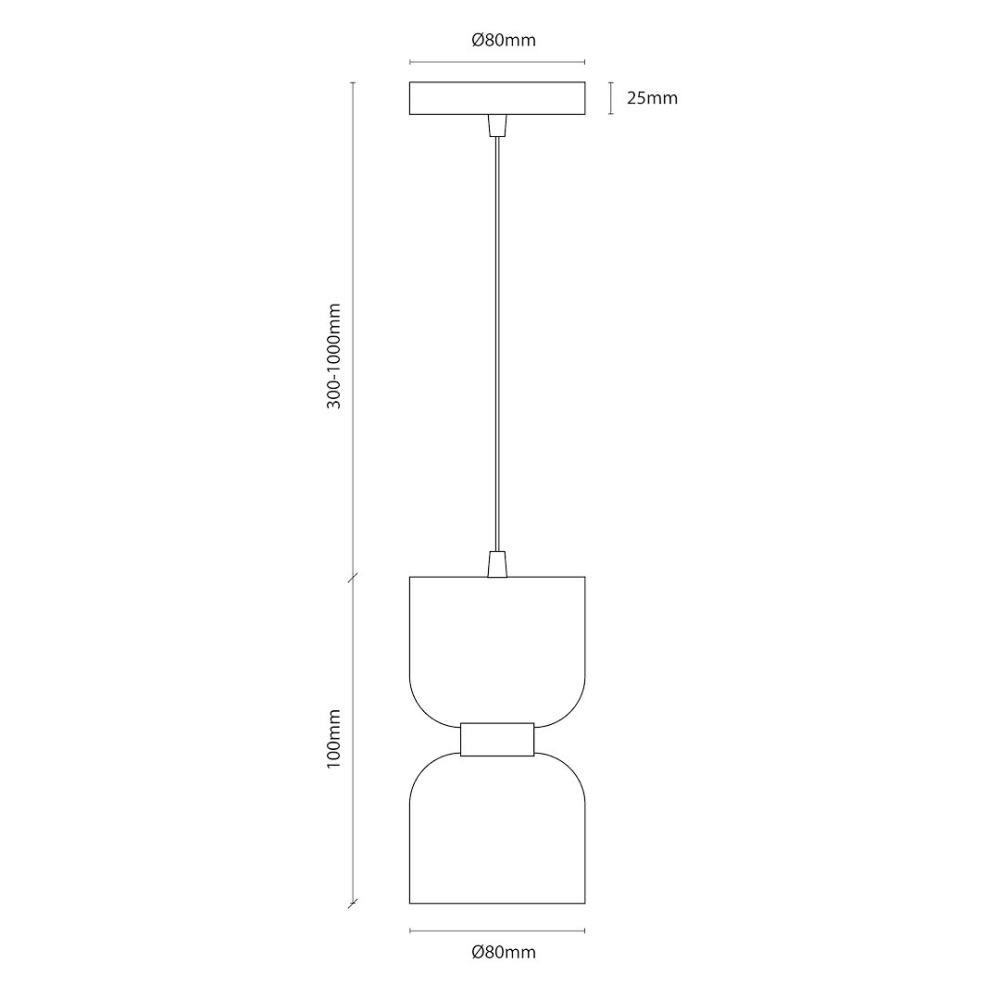 Lampă suspendată Kai 1xGX53 negru auriu [11]