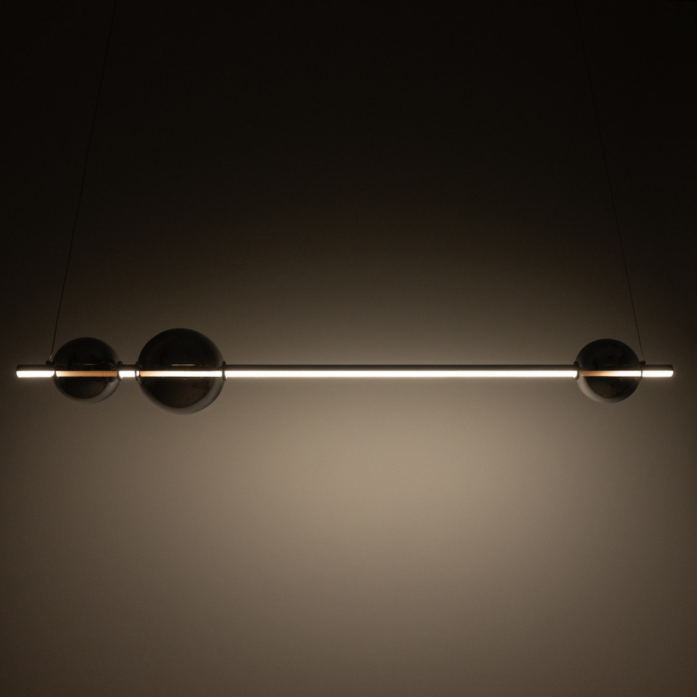 Lustră suspendată Kugel LED 30W lumină neutră 120 cm negru [4]