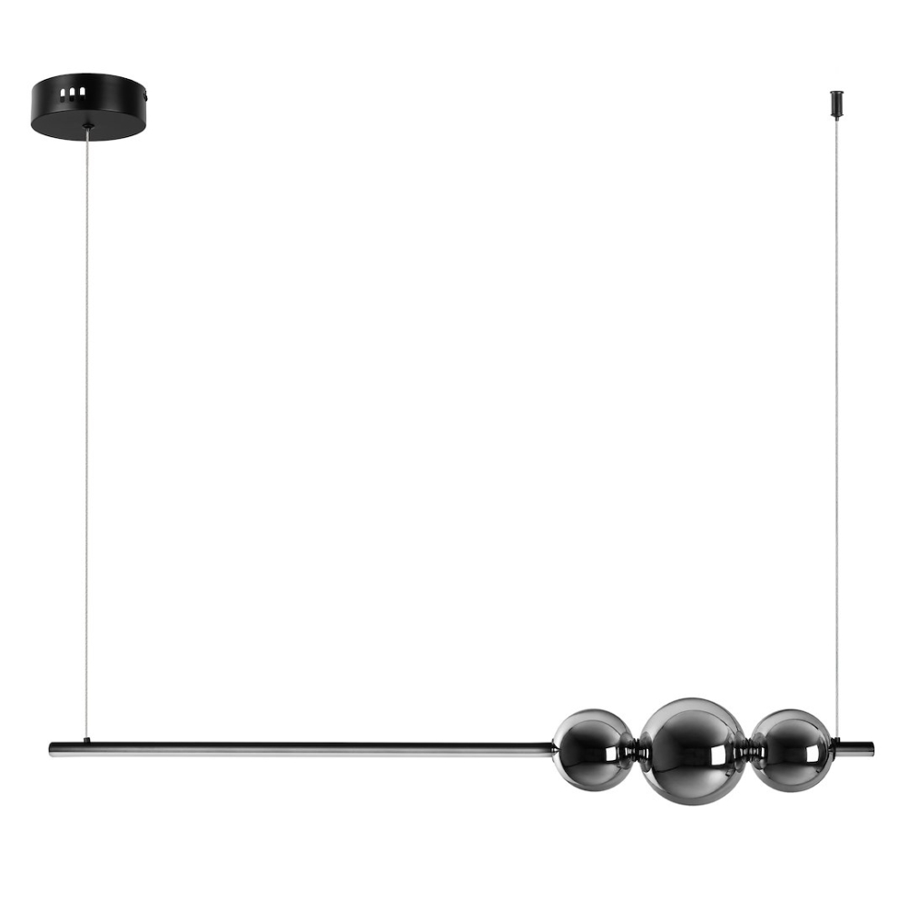 Lustră suspendată Kugel LED 30W lumină neutră 120 cm negru [7]