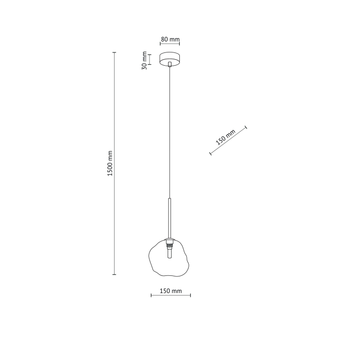 Lampa suspendata LAVA G9 max 8W LED  15 cm [8]