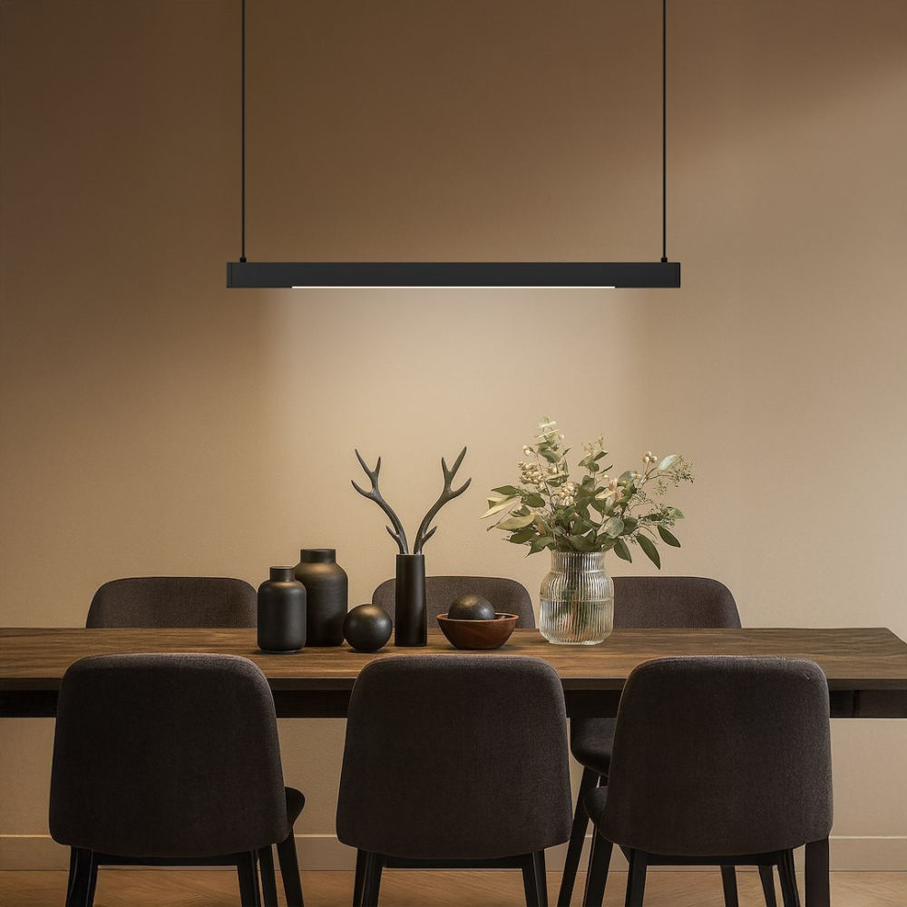Lampă suspendată LINEA LED 36W lumină variabilă 120 cm negru [4]