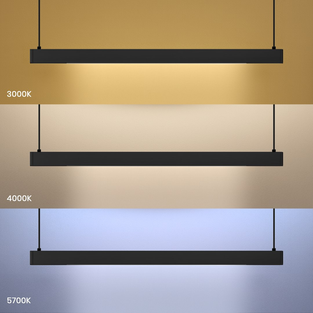 Lampă suspendată LINEA LED 36W lumină variabilă 120 cm negru [3]