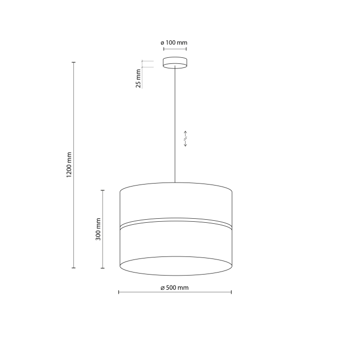 Lampa suspendata LINOBIANCO E27 3 x max 15W LED Alb 50 cm [4]
