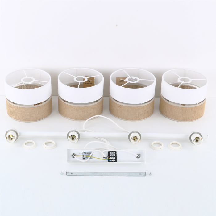 Lampa suspendata LINOBIANCO E27 4 x max 15W LED Alb 94 cm [6]