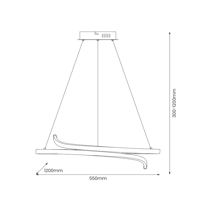 Lampă suspendată LORENZO 35W LED 4000K [5]