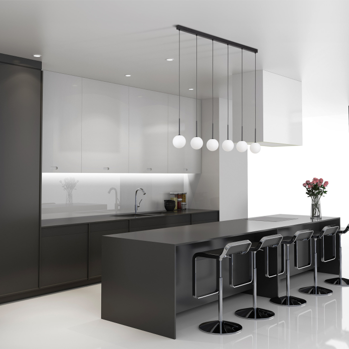 Lampa suspendata MARTIN G9 6 x max 8W LED Negru 122 cm [2]