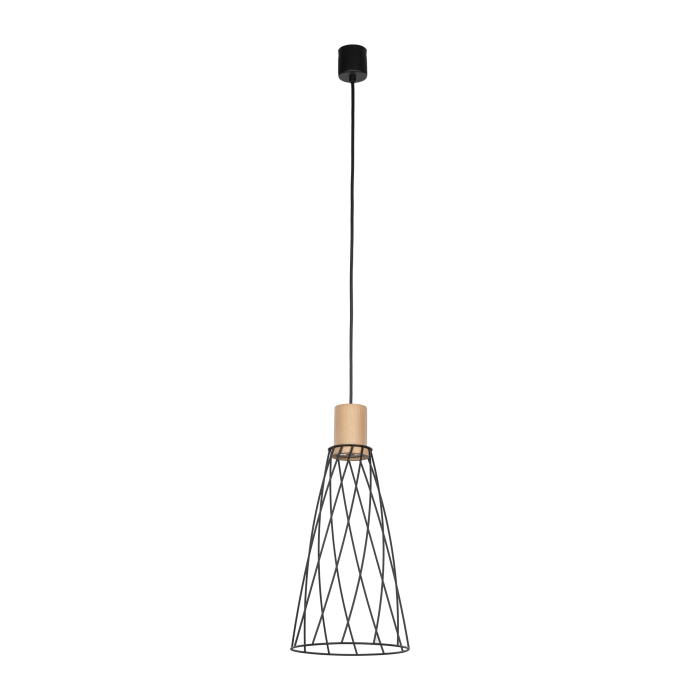 Lampa suspendata MODESTO E27 1 x max 15W LED Negru 19 cm [1]