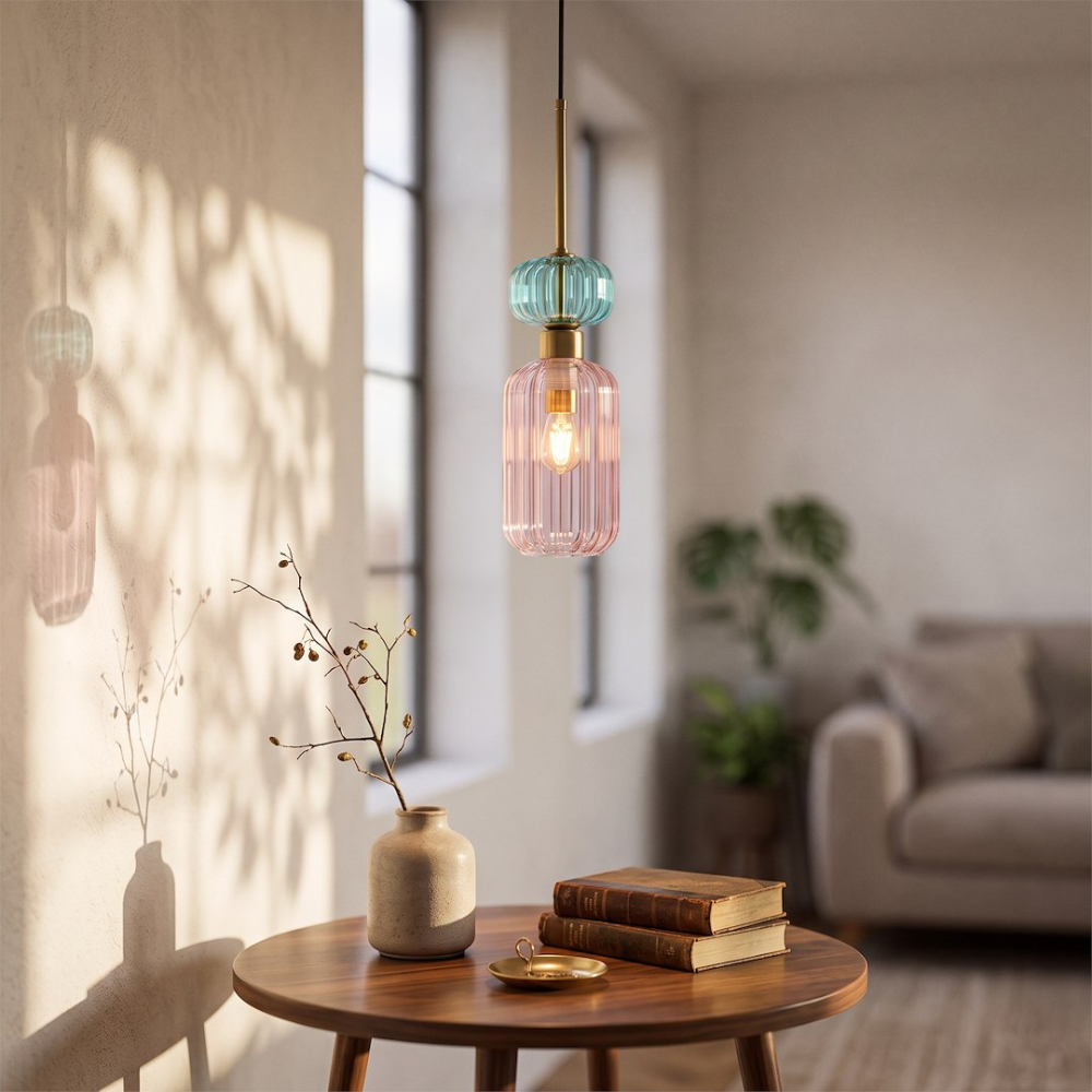 Lampă suspendată Molly 1xE14 12 cm roz [3]