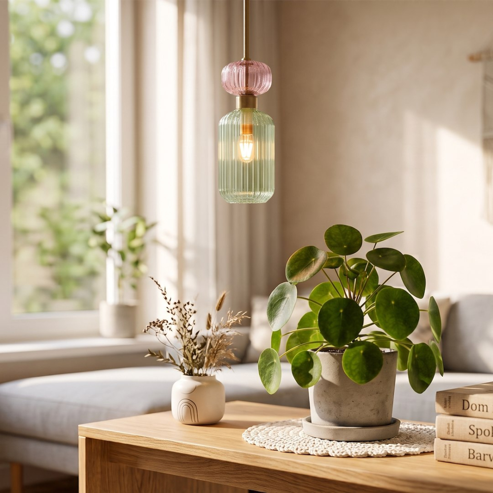 Lampă suspendată Molly 1xE14 12 cm verde [4]