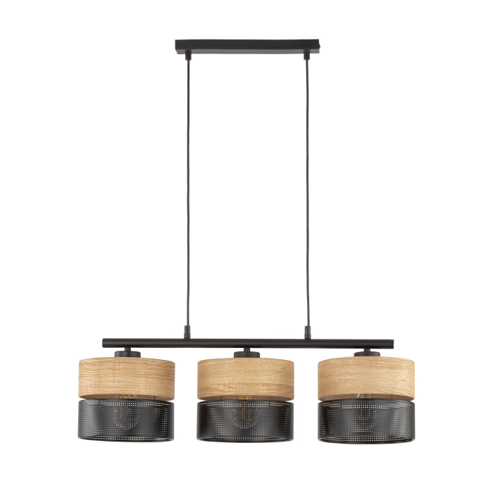 Lampa suspendata NICOL E27 3 x max 15W LED Negru 70 cm [8]