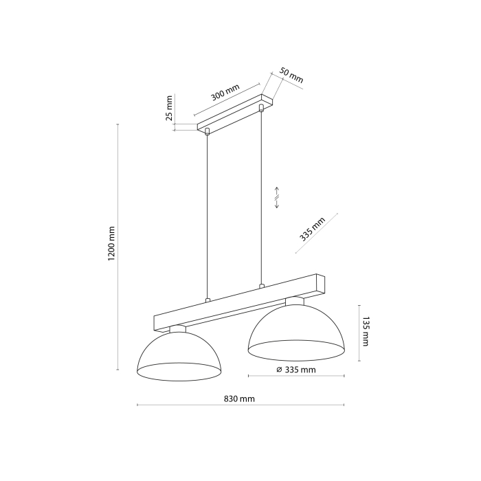 Lampa suspendata OSLO E27 max 15W LED  33,5 cm [8]