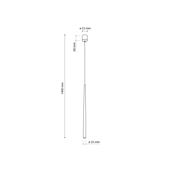Lampa suspendata PIANO G9 1 x max 8W LED Auriu, Negru 5,2 cm [7]