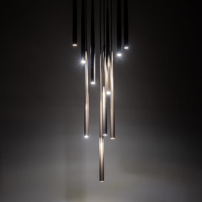 Lampa suspendata PIANO G9 10 x max 8W LED Brun 35 cm [2]