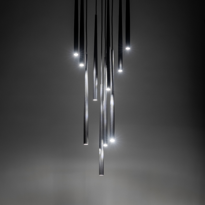 Lampa suspendata PIANO G9 10 x max 8W LED Negru 35 cm [2]