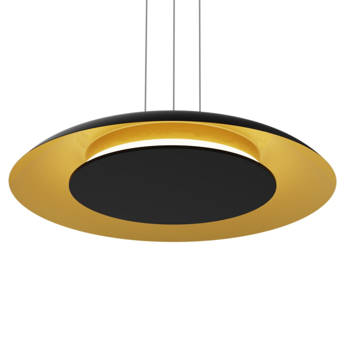 Lampă suspendată Piattino Aur negru 30W LED 3000K-4000K-6000K [2]