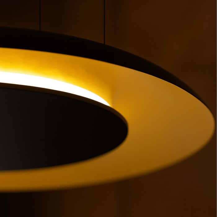 Lampă suspendată Piattino Aur negru 30W LED 3000K-4000K-6000K [6]