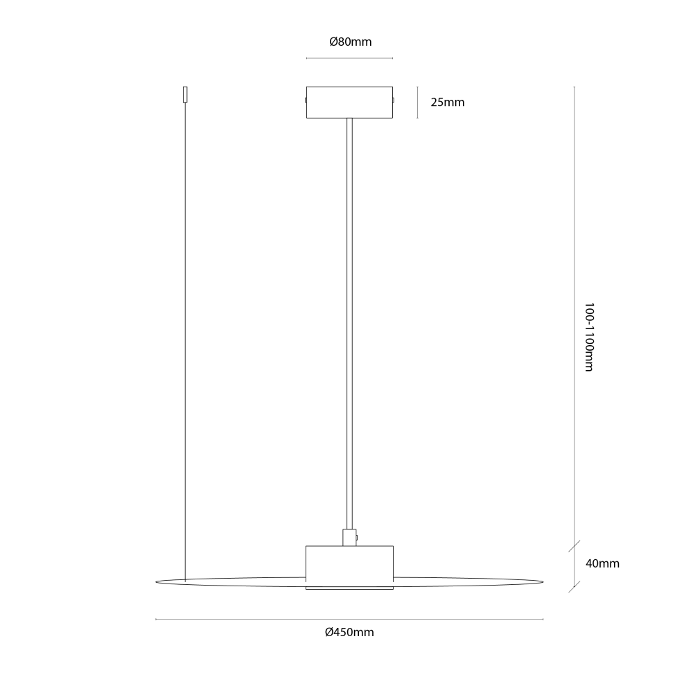 Lampă suspendată Piatto 1xGX53 45 cm taupe [8]