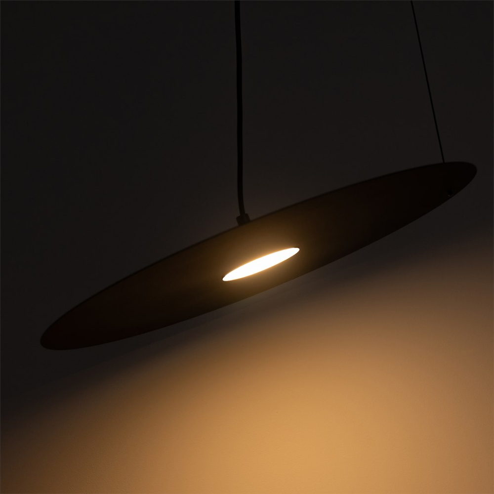 Lampă suspendată PIATTO Neagră 1xGX53 45 cm [4]