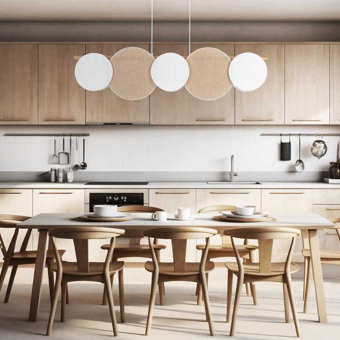 Lampa suspendata PULSE E27 5 x max 15W LED Alb, Pin 125 cm [2]