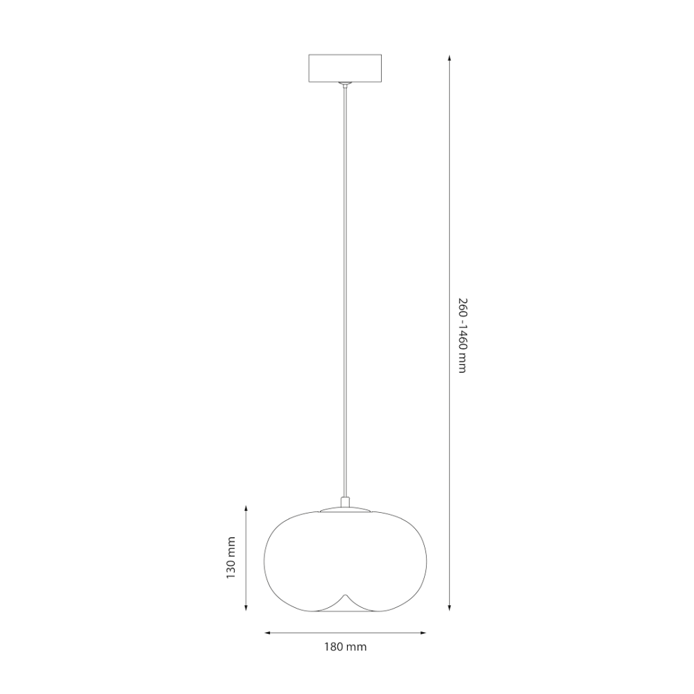 Lampă suspendată Vaso 1 LED 4W lumină caldă 18 cm auriu [4]
