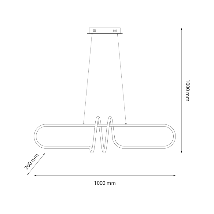 Lampă suspendată VERTIGO 54W LED 4000K [5]