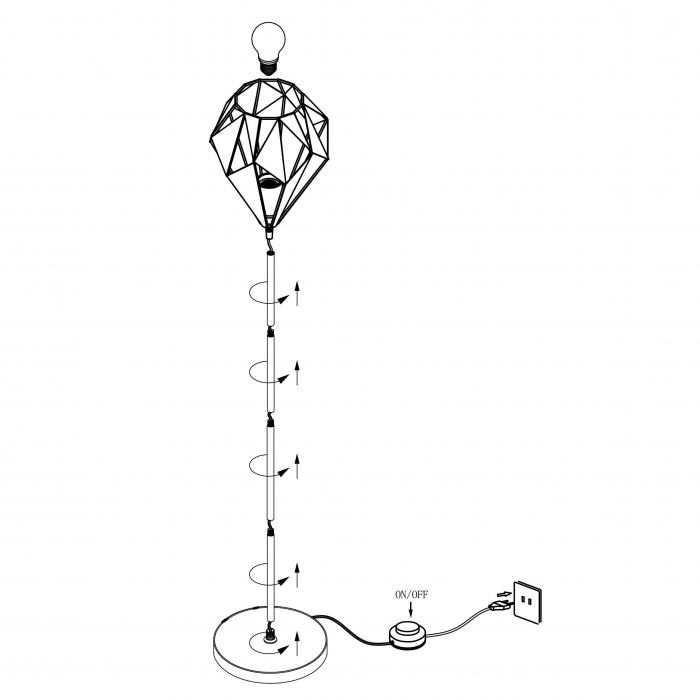 Lampadar CARLTON 1 E27 1X60W [5]