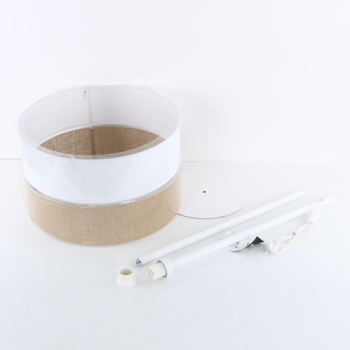 Lampadar LINOBIANCO E27 1 x max 15W LED Alb 50 cm [9]