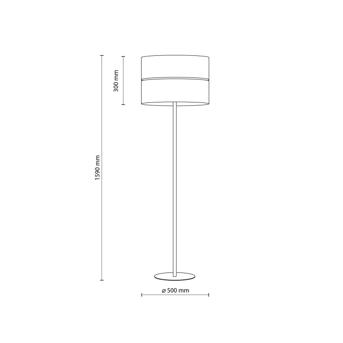 Lampadar LINOBIANCO E27 1 x max 15W LED Alb 50 cm [8]