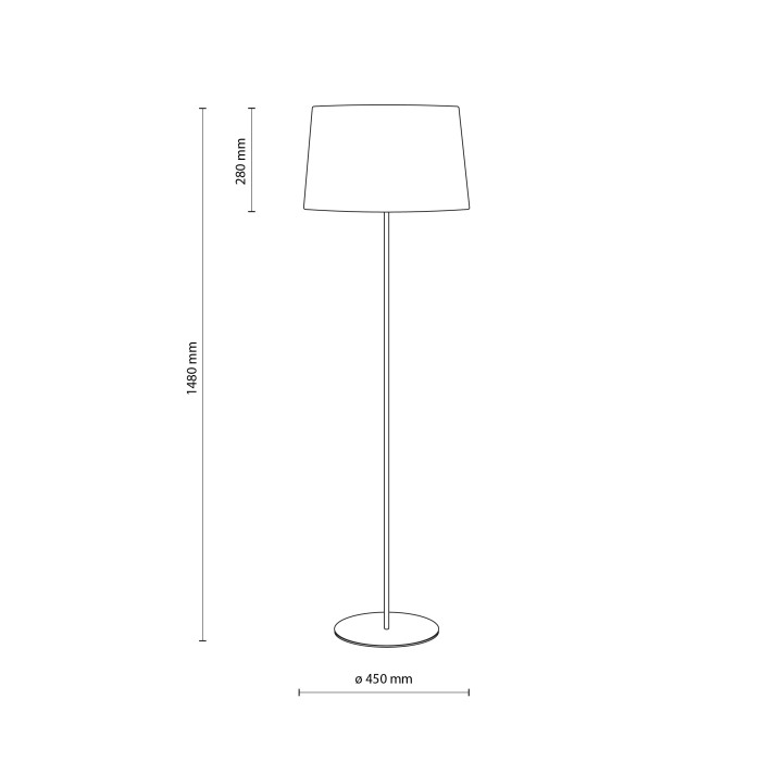 Lampadar MAJA E27 1 x max 15W LED Negru 45 cm [8]