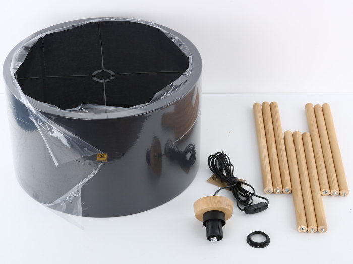 Lampadar TOKYO E27 1 x max 15W LED Pin, Negru 63 cm [6]