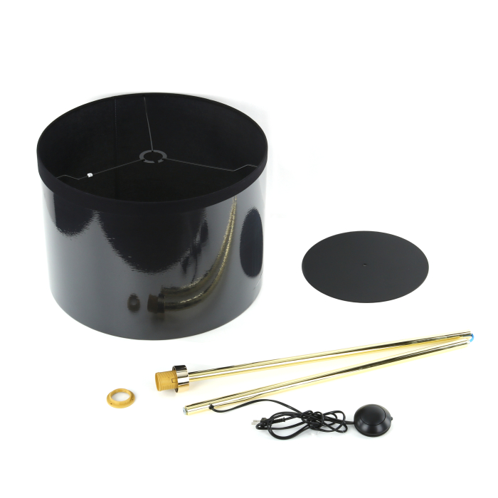 Lampadar UMBERTO E27 1 x max 15W LED Auriu, Negru 50 cm [6]