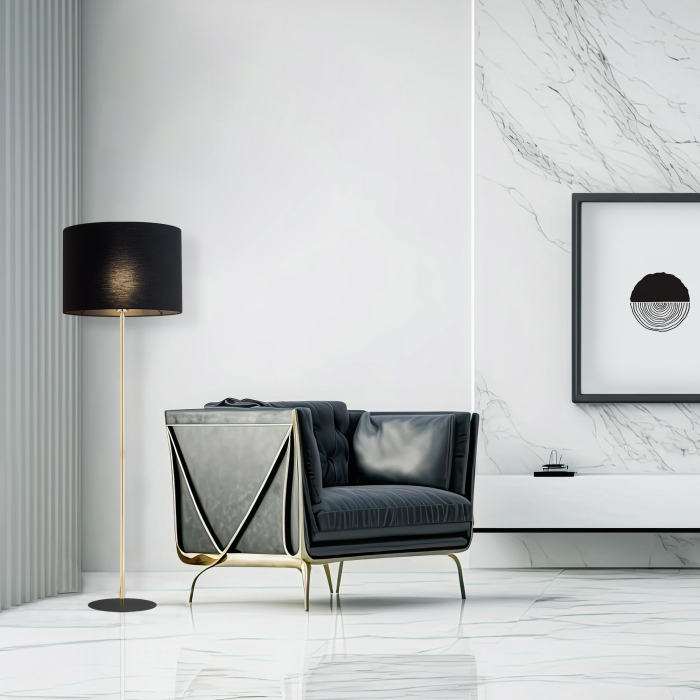 Lampadar UMBERTO E27 1 x max 15W LED Auriu, Negru 50 cm [2]