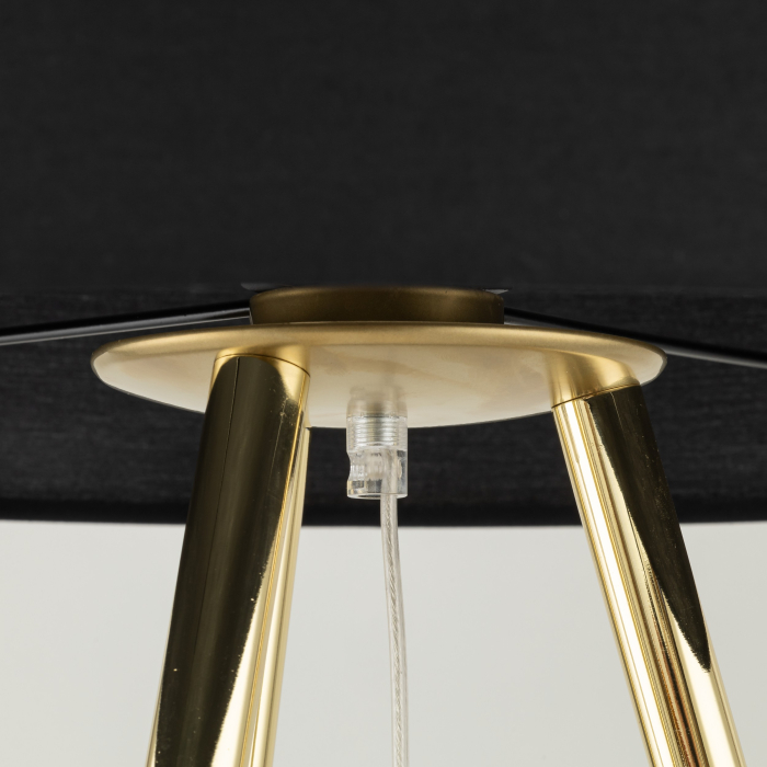 Lampadar UMBERTO E27 1 x max 15W LED Auriu, Negru 70 cm [3]