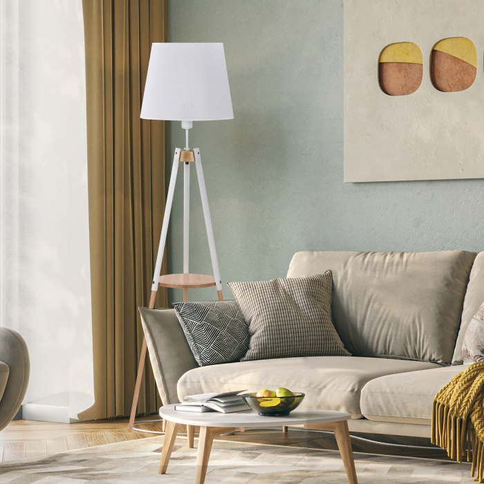 Lampadar VAIO E27 1 x max 15W LED Alb, Pin 49 cm [3]