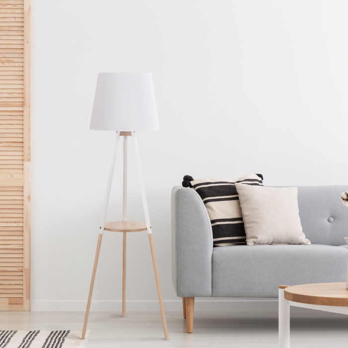 Lampadar VAIO E27 1 x max 15W LED Alb, Pin 49 cm [2]