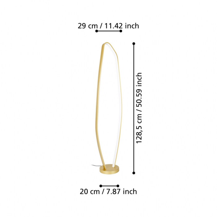 Lampadar VALLEROSA LED 25,2W lumina calda [4]