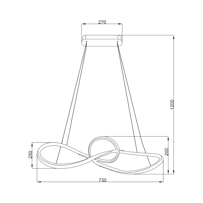 Lustră Marco, negru, 42W LED [5]